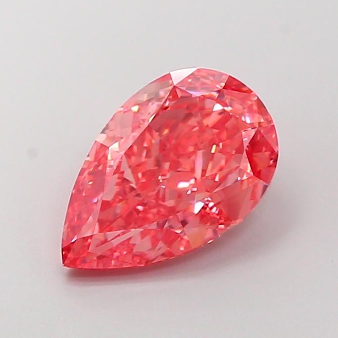 4.06 Ct. Fancy Vivid Pink Pear Lab Grown Diamond
