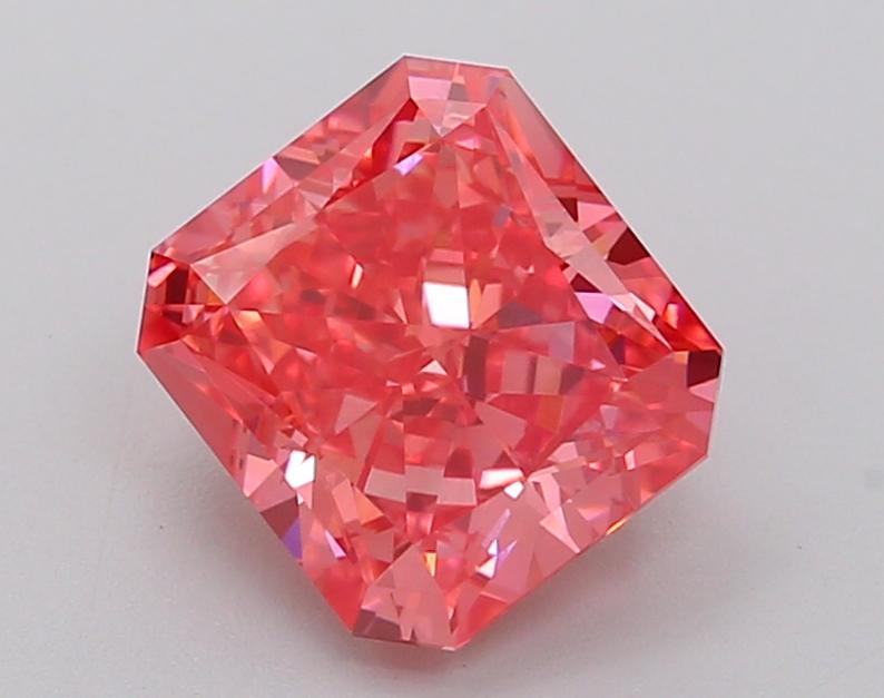 2.36 Ct. Fancy Vivid  Pink Radiant Lab Grown Diamond
