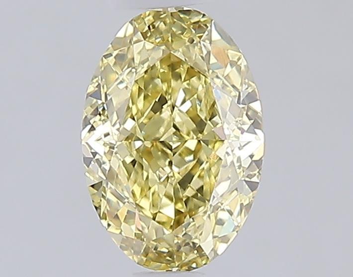 1.09 Ct. Fancy Intense  Yellow Oval Lab Grown Diamond