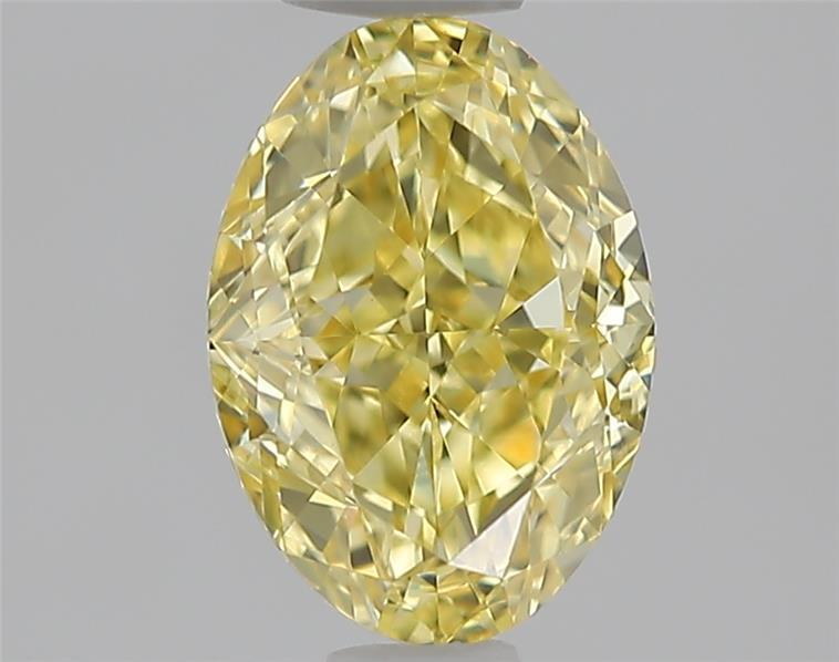 1.09 Ct. Fancy Intense  Yellow Oval Lab Grown Diamond