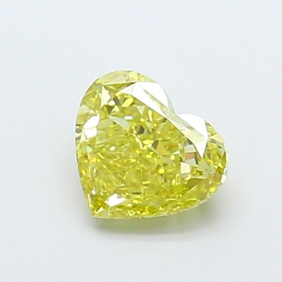 1.00 Ct. Fancy Intense Yellow Heart Lab Grown Diamond