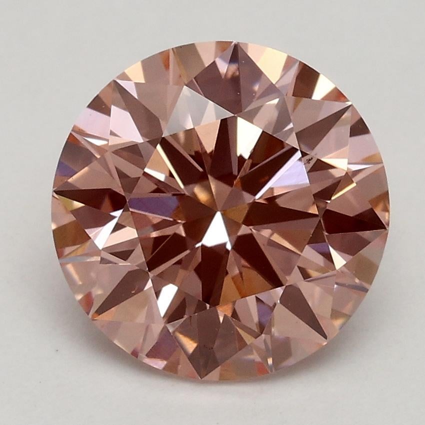 2.15 Ct. Fancy Intense Pink Round Lab Grown Diamond