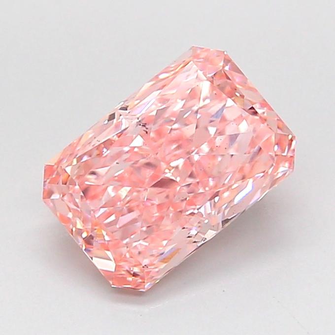 1.55 Ct. Fancy Vivid Pink Radiant Lab Grown Diamond