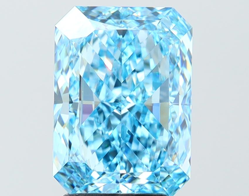 4.01 Ct. Fancy Vivid Blue Blue Radiant Lab Grown Diamond