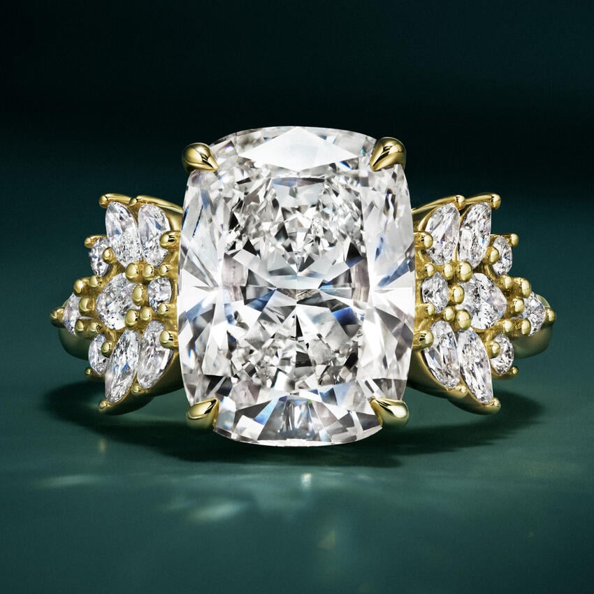 Grand Nadia Diamond Engagement Ring in 18K Yellow Gold