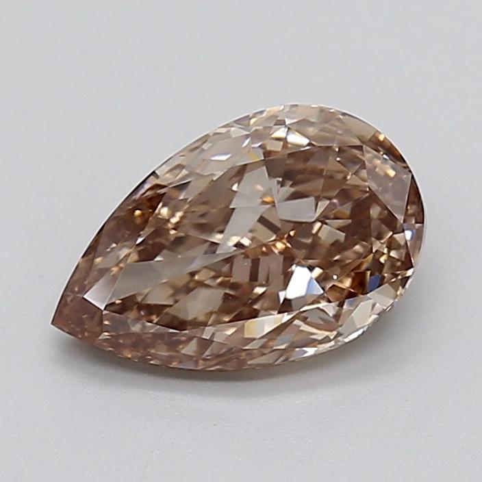 2.07 Ct. Light  Brown Pear Lab Grown Diamond