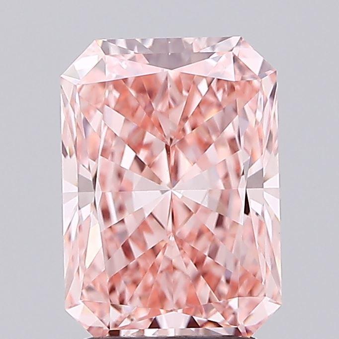 2.07 Ct. Fancy Vivid Pink Radiant Lab Grown Diamond