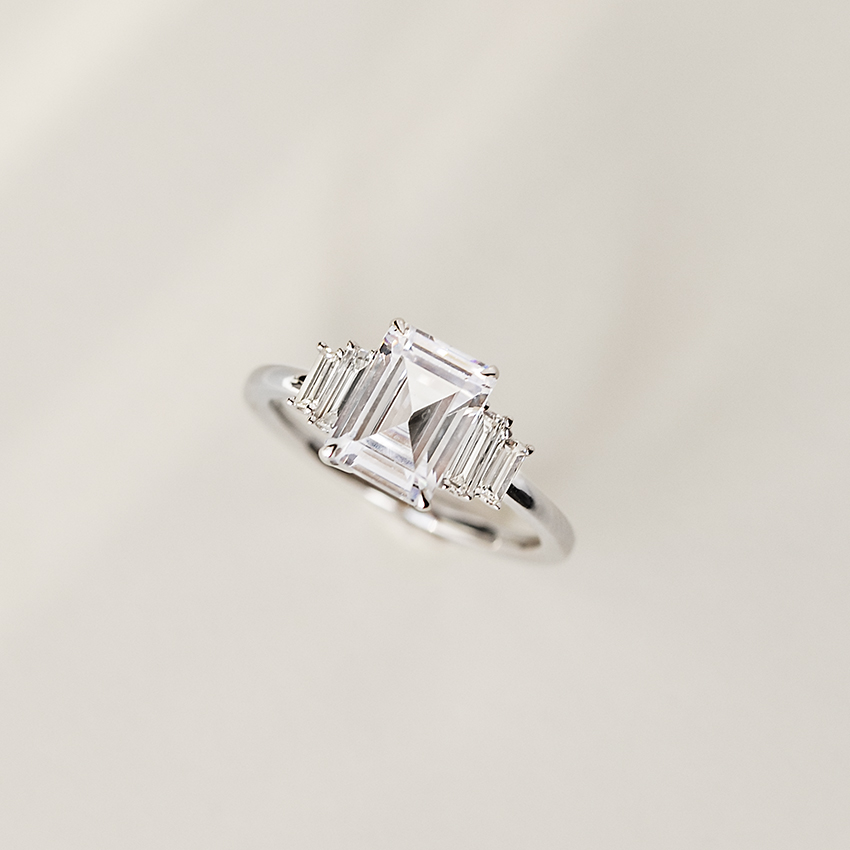 Platinum Coppia Five Stone Diamond Ring (1/3 ct. tw.), large additional view 2