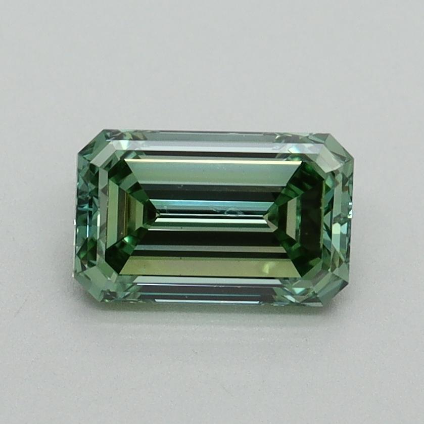1.01 Ct. Fancy Vivid Green Emerald Lab Grown Diamond