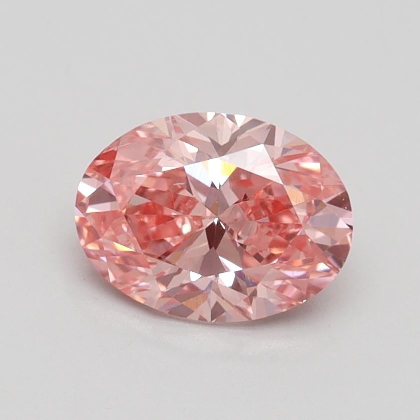 1.01 Ct. Fancy Vivid Pink Oval Lab Grown Diamond