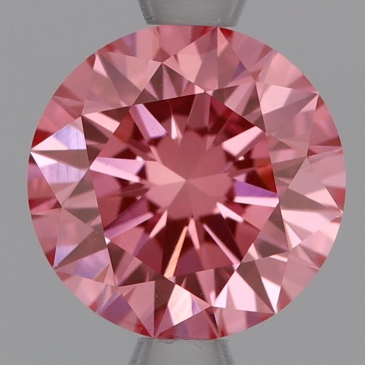 1.08 Ct. Fancy Vivid Pink Round Lab Grown Diamond