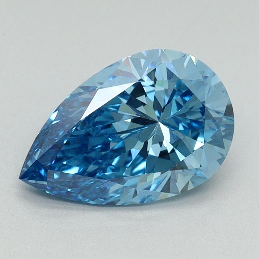 1.53 Ct. Fancy Vivid Blue Pear Lab Grown Diamond