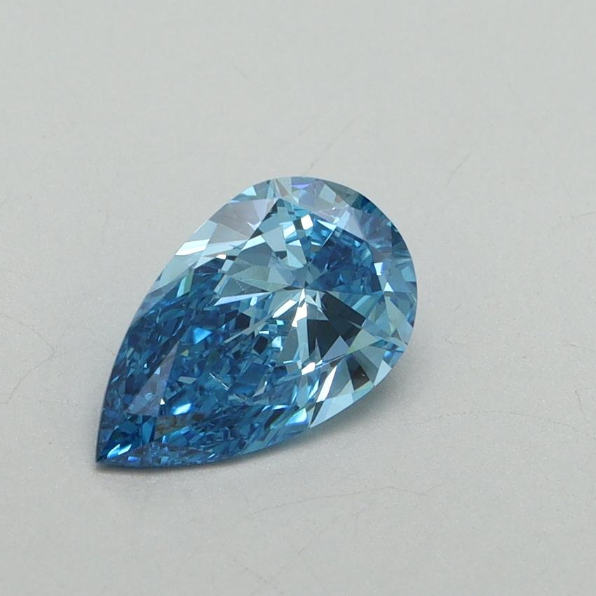 1.00 Ct. Fancy Vivid Blue Pear Lab Grown Diamond