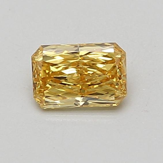 0.54 Ct. Fancy Vivid Yellow Radiant Lab Grown Diamond