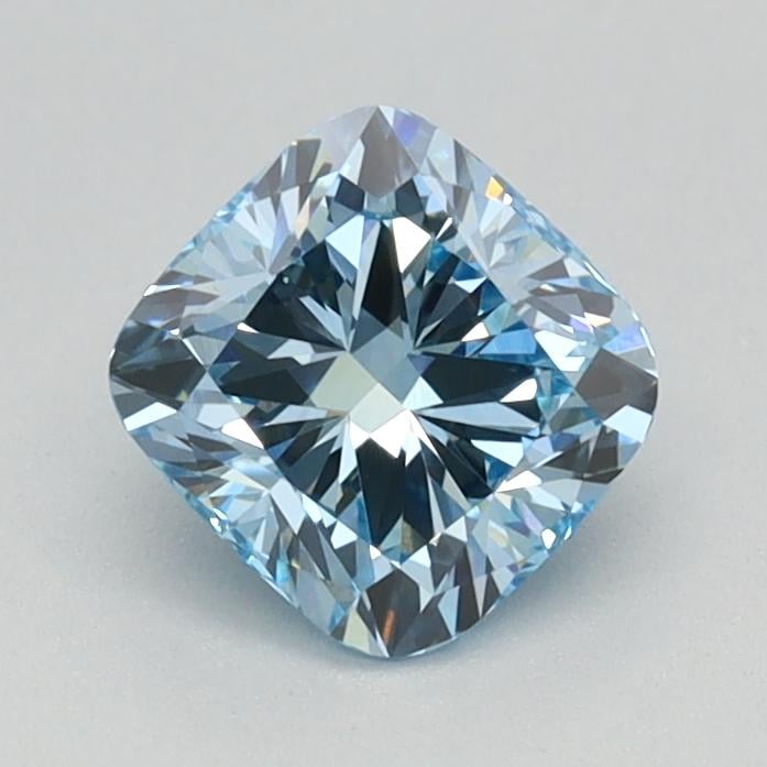 0.79 Ct. Fancy Intense Blue Cushion Lab Grown Diamond