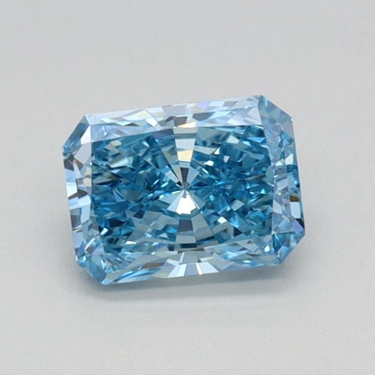 0.70 Ct. Fancy Vivid Blue Radiant Lab Grown Diamond