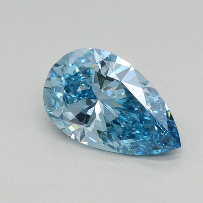 0.53 Ct. Fancy Vivid Blue Pear Lab Grown Diamond