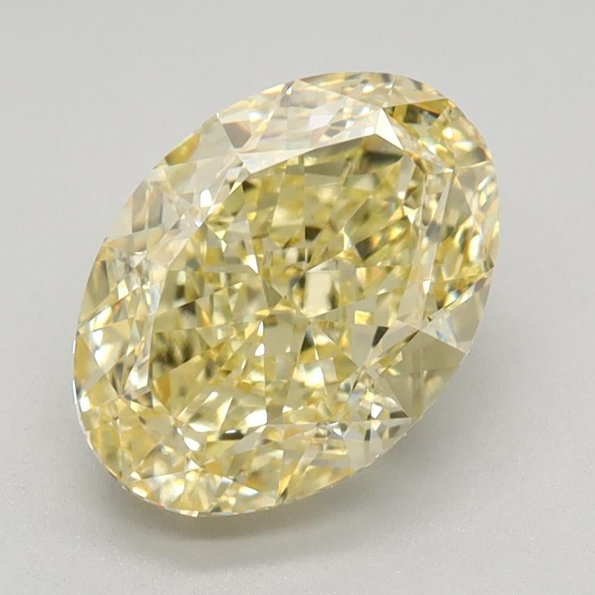 2.10 Ct. Fancy Intense Yellow Oval Lab Grown Diamond