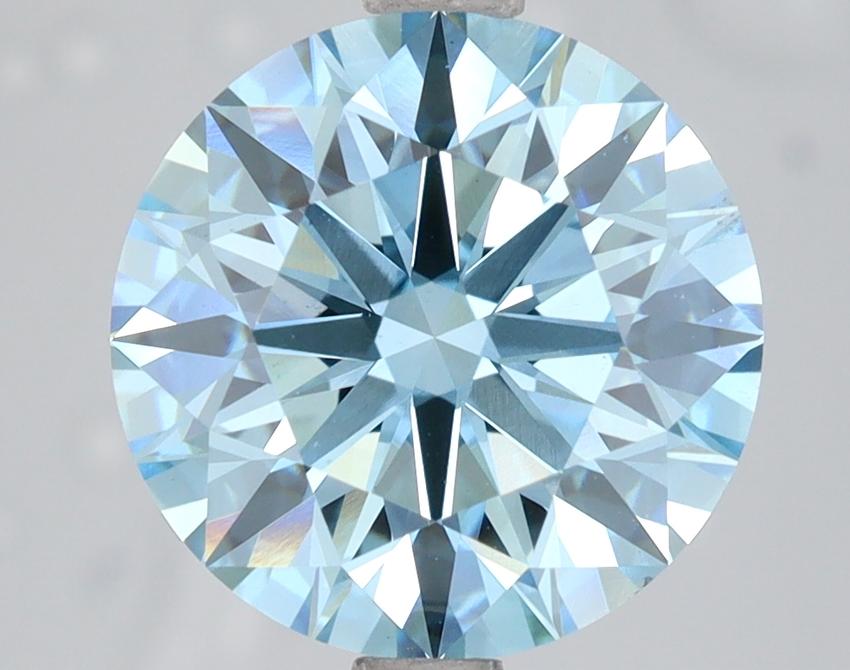 4.00 Ct. Fancy Vivid Blue Round Lab Grown Diamond