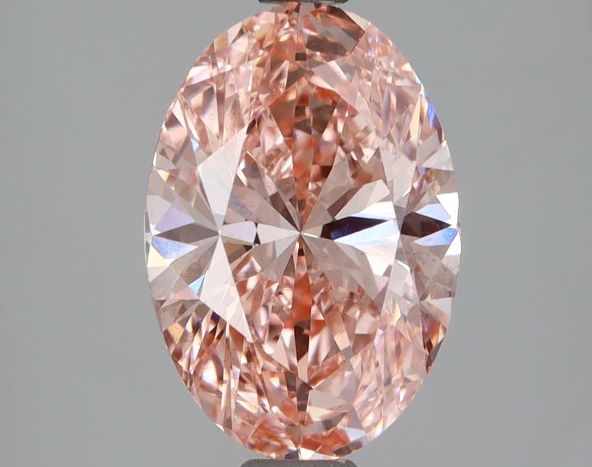 2.49 Ct. Fancy Vivid Pink Oval Lab Grown Diamond
