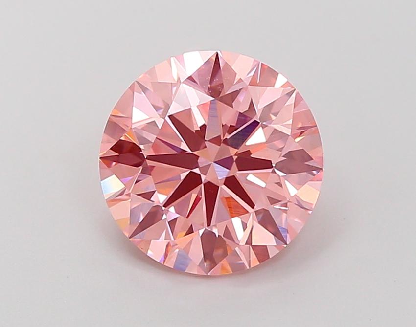 3.03 Ct. Fancy Vivid Pink Round Lab Grown Diamond
