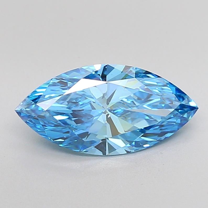 3.00 Ct. Fancy Vivid Blue Marquise Lab Grown Diamond