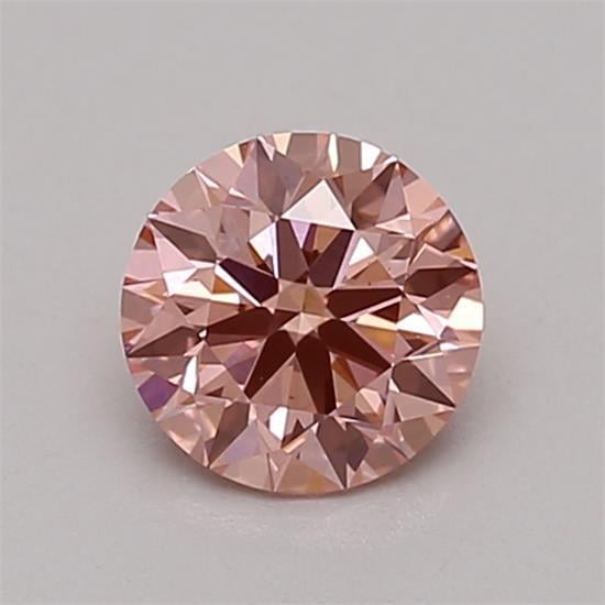 0.58 Ct. Fancy Vivid Pink Round Lab Grown Diamond