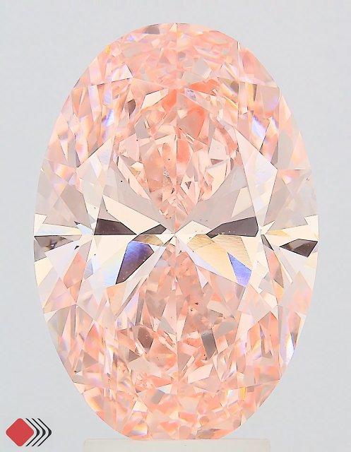 5.01 Ct. Fancy Vivid Pink Oval Lab Grown Diamond
