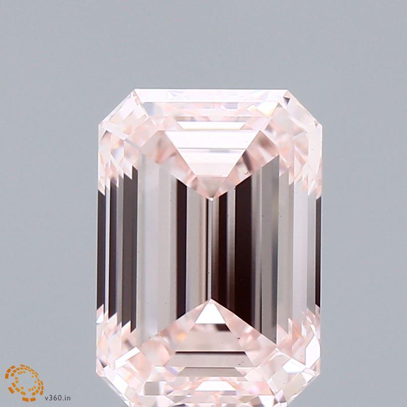 3.18 Ct. Fancy Pink Emerald Lab Grown Diamond