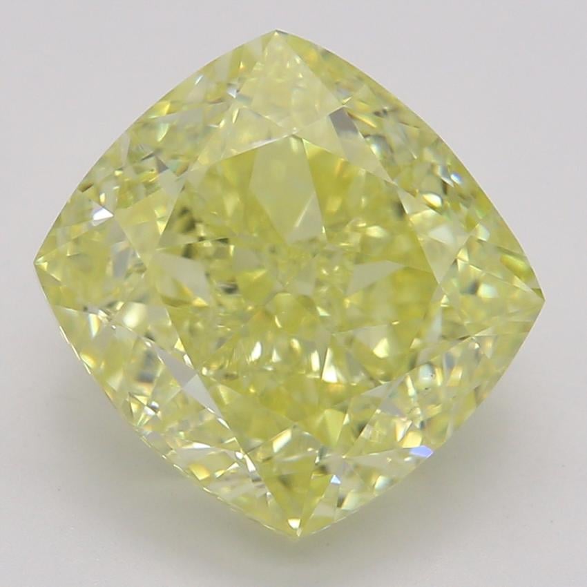 3.02 Ct. Fancy Intense Yellow Cushion Diamond