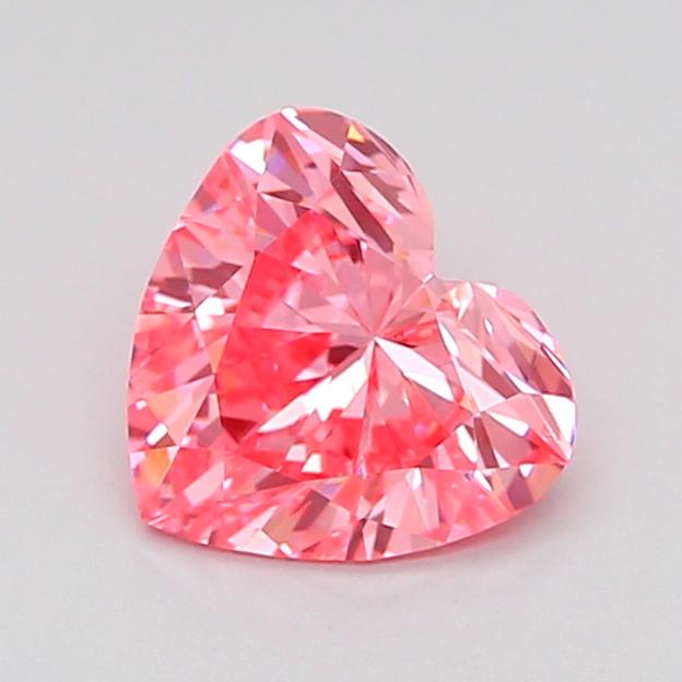 1.04 Ct. Fancy Vivid Pink Heart Lab Grown Diamond