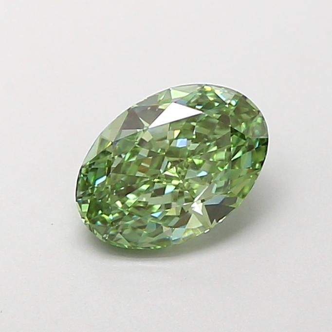 1.03 Ct. Fancy Intense Green Oval Lab Grown Diamond