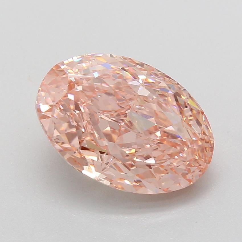 6.08 Ct. Fancy Vivid Pink Oval Lab Grown Diamond
