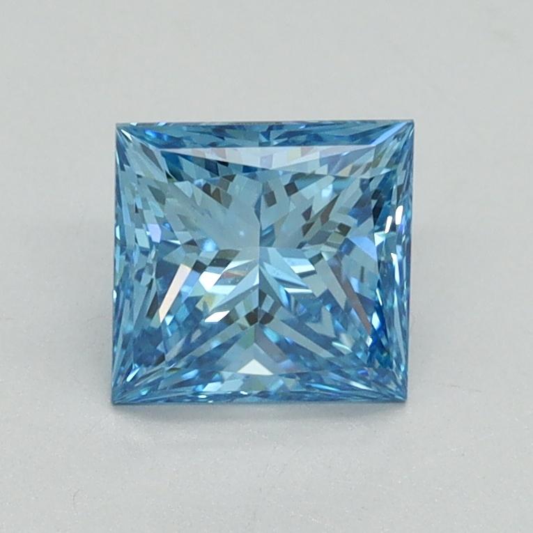 1.05 Ct. Fancy Vivid Blue Princess Lab Grown Diamond