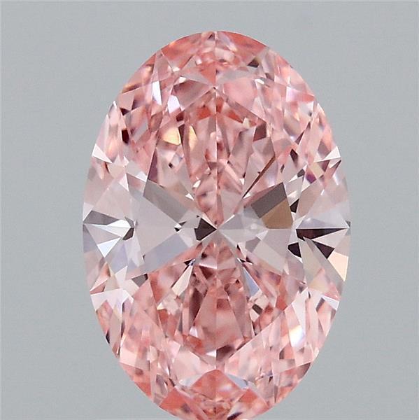 1.55 Ct. Fancy Vivid  Pink Oval Lab Grown Diamond