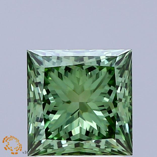 2.01 Ct. Fancy Vivid  Green Princess Lab Grown Diamond