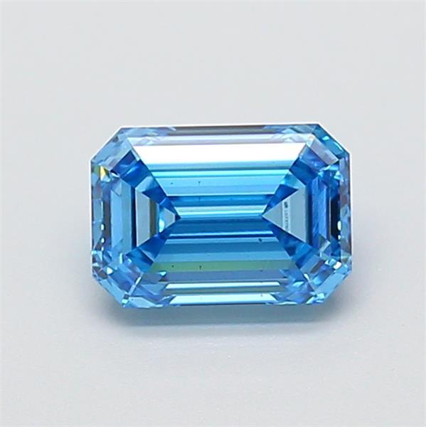 1.05 Ct. Fancy Vivid  Blue Emerald Lab Grown Diamond