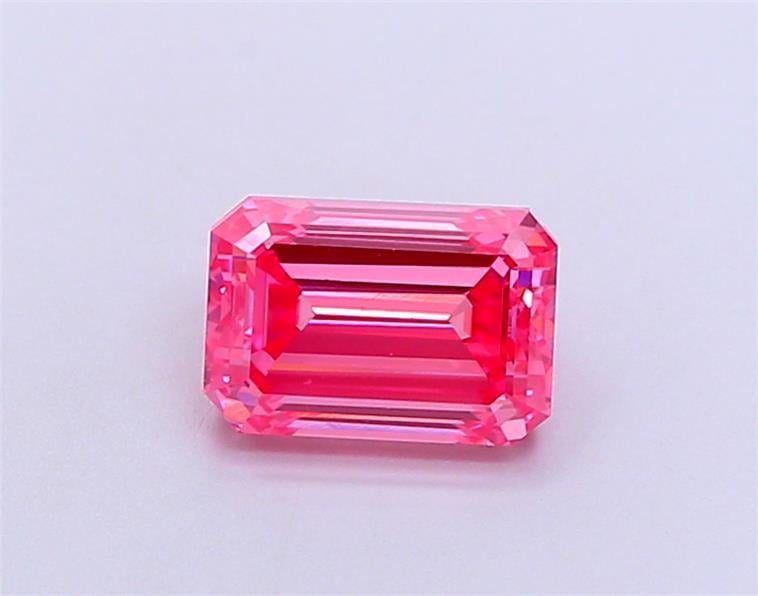 1.53 Ct. Fancy Vivid  Pink Emerald Lab Grown Diamond