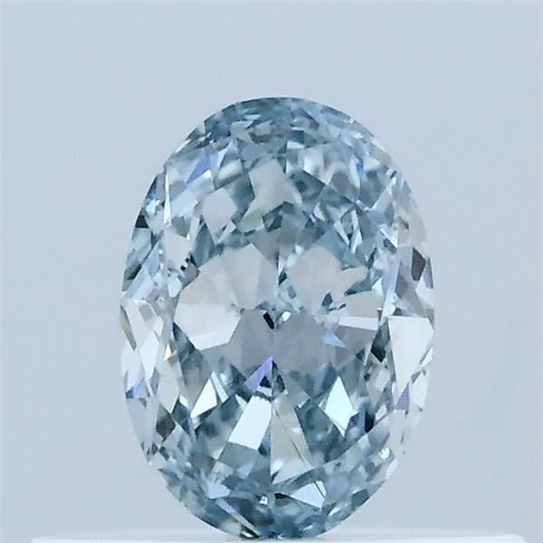 0.37 Ct. Fancy Intense Blue Oval Lab Grown Diamond
