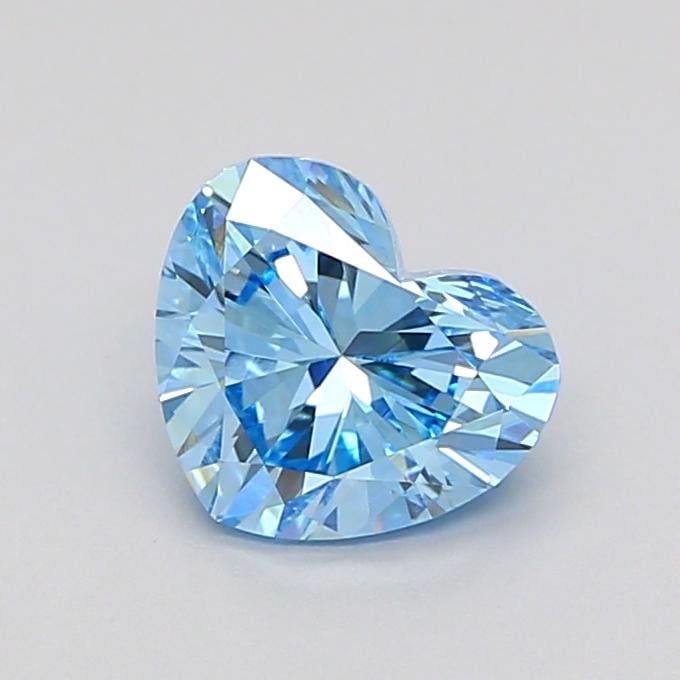 1.05 Ct. Fancy Vivid Blue Heart Lab Grown Diamond