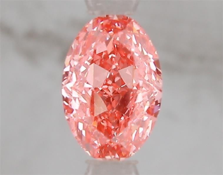 1.07 Ct. Fancy Vivid Pink Oval Lab Grown Diamond