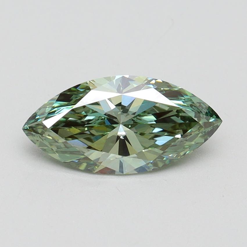 1.03 Ct. Fancy Vivid Green Marquise Lab Grown Diamond