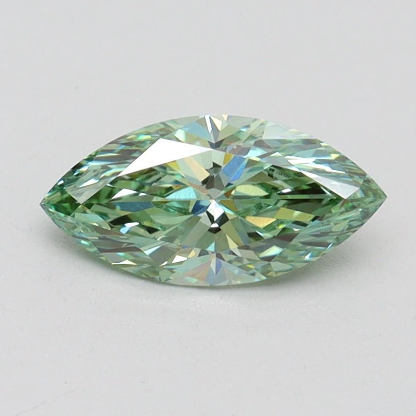 0.75 Ct. Fancy Vivid Green Marquise Lab Grown Diamond