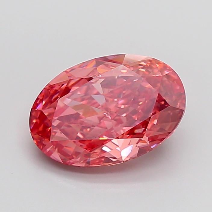 5.03 Ct. Fancy Vivid Pink Oval Lab Grown Diamond