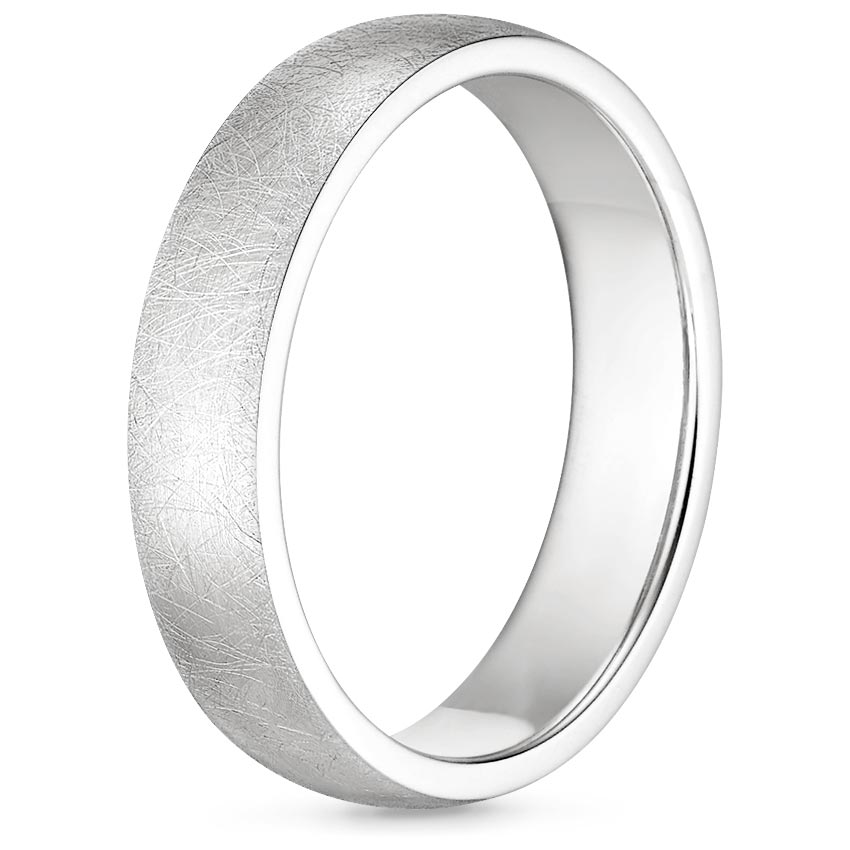 5mm Ice Finish Comfort Fit Wedding Ring | Brilliant Earth