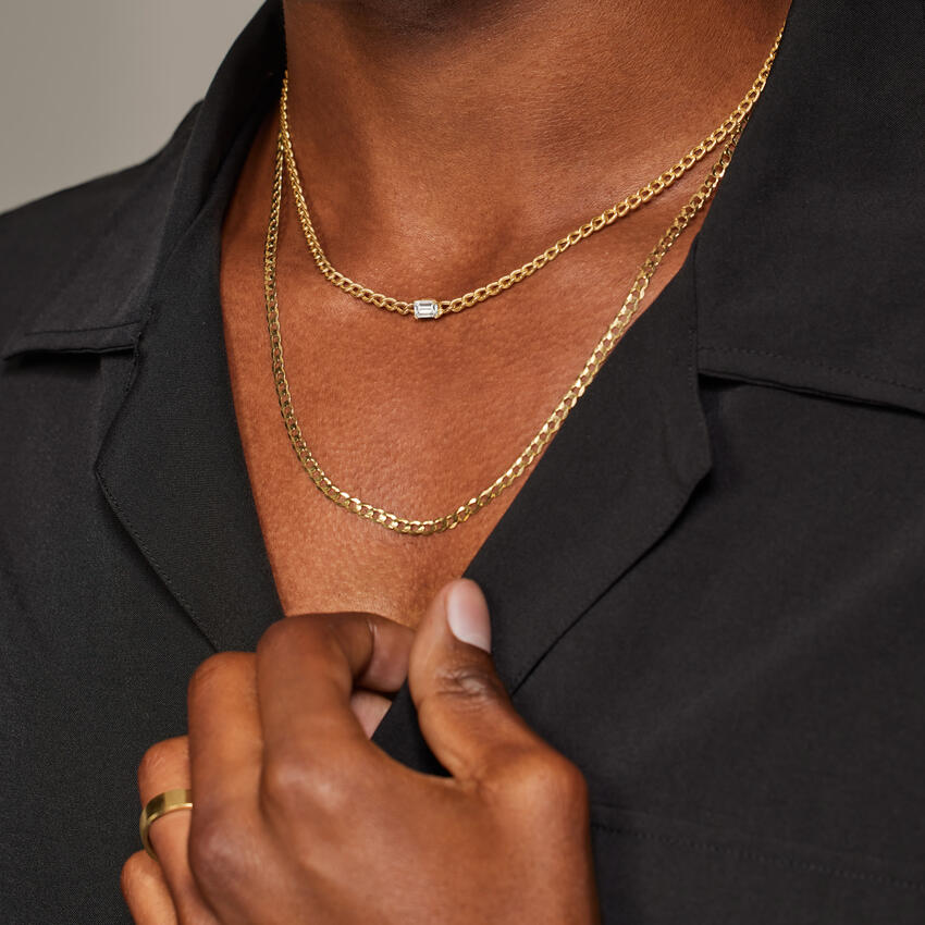 14K Yellow Gold Kendall Lab Diamond Chain Necklace
