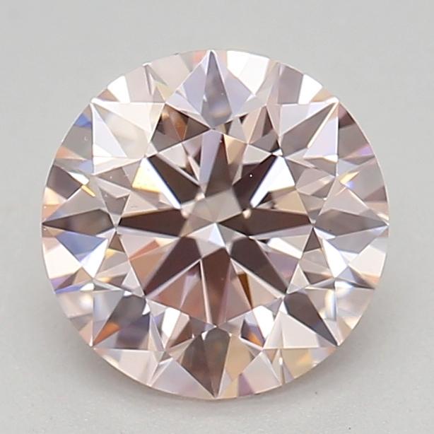 0.69 Ct. Fancy Light Pink Round Lab Grown Diamond