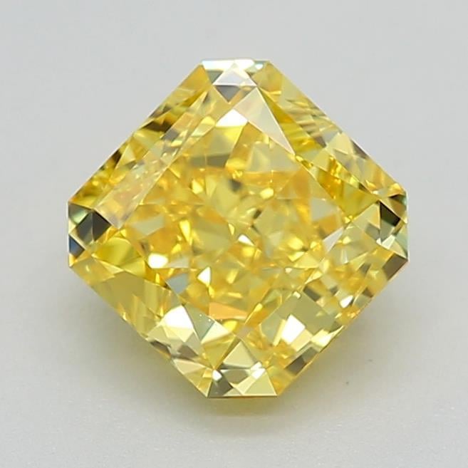 0.71 Ct. Fancy Vivid Yellow Radiant Lab Grown Diamond