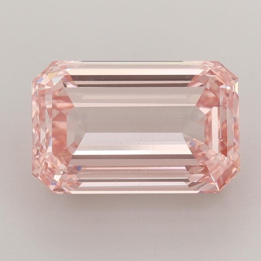6.04 Ct. Fancy Intense Pink Emerald Lab Grown Diamond