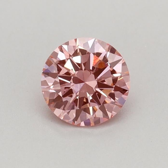 0.30 Ct. Fancy Vivid Pink Round Lab Grown Diamond